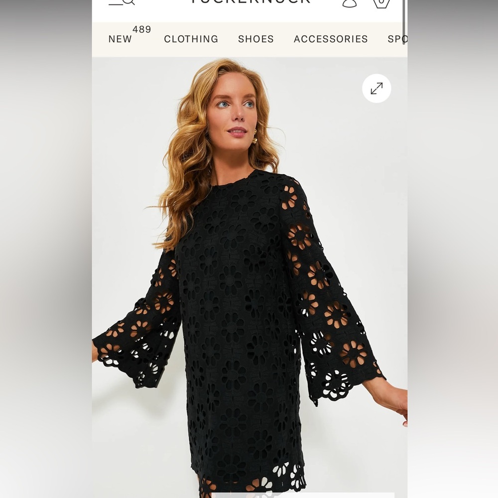 Tuckernuck Noir Eyelet Hutton dress